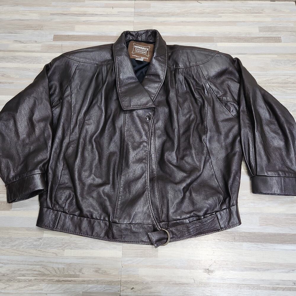 Vibtage Howard's Exclusive Leathers Jacket Spofford, N.H.- Women's Leather Coat